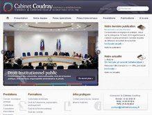 Tablet Screenshot of cabinet-coudray.fr